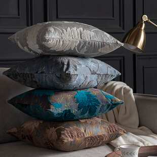 欧式提花割绒抱枕午睡枕床头靠枕午睡床靠背沙发抱枕靠垫客厅枕套