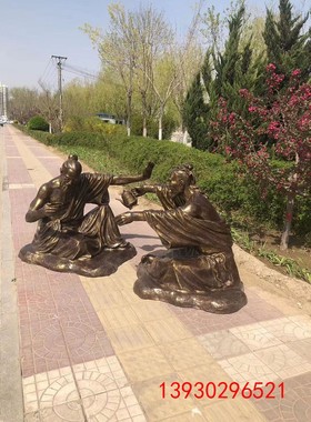 酒文化雕塑酿酒传统工艺流程沙盘微缩场景人物模型雕像酒馆摆件