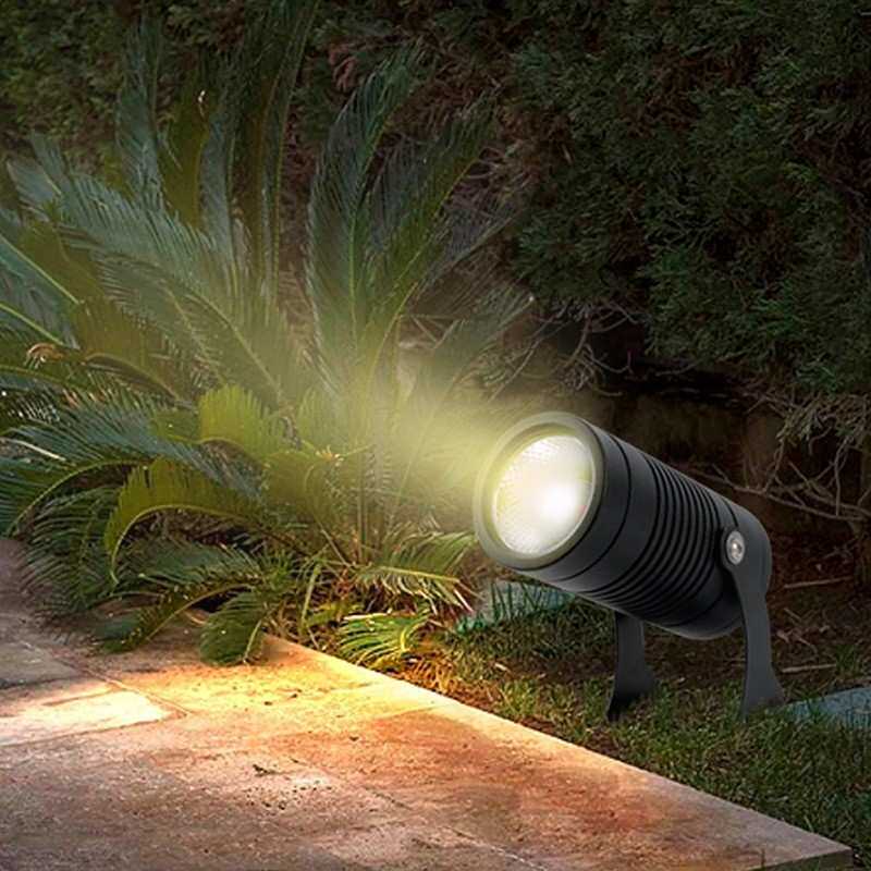 射灯户外防水射树灯led庭院花园照树灯景观地插灯草坪插地灯10W