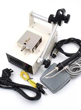 德佰龙自动焊锡机脚踏出锡机375C+恒温焊台手动送锡电烙铁375B+