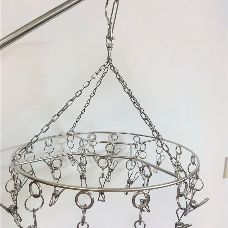 304不锈钢衣架多功能多夹子晒袜子衣服凉晾内衣挂钩神器婴儿家用,收纳整理,金属衣架,淘宝优惠券,粉丝福利购,淘宝优惠卷