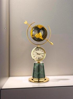 地球仪摆件轻奢高档世界模型办公室书房客厅电视柜装饰品店铺摆饰