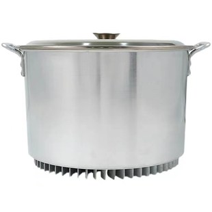 燃气节能高锅加厚大容量铝锅卤桶牛肉汤锅翅片铝桶商用熬粥高汤桶