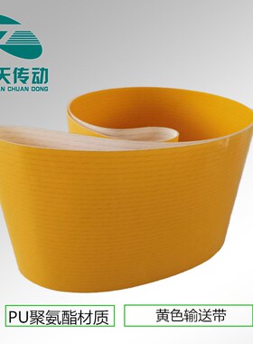 PU聚氨酯传送带 食品行业传送带 地铁贩卖橙汁机传送带黄色传送带