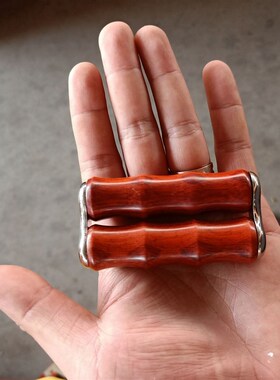 北部紫檀木 手掌按摩器 减压木质实木按摩器 手部滚轮按摩器