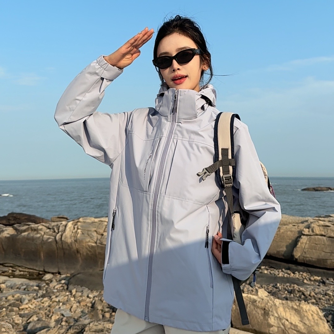 TALUKOO/拓路客【轻户外】冲锋外套三合一秋冬抓绒内胆防风夹克