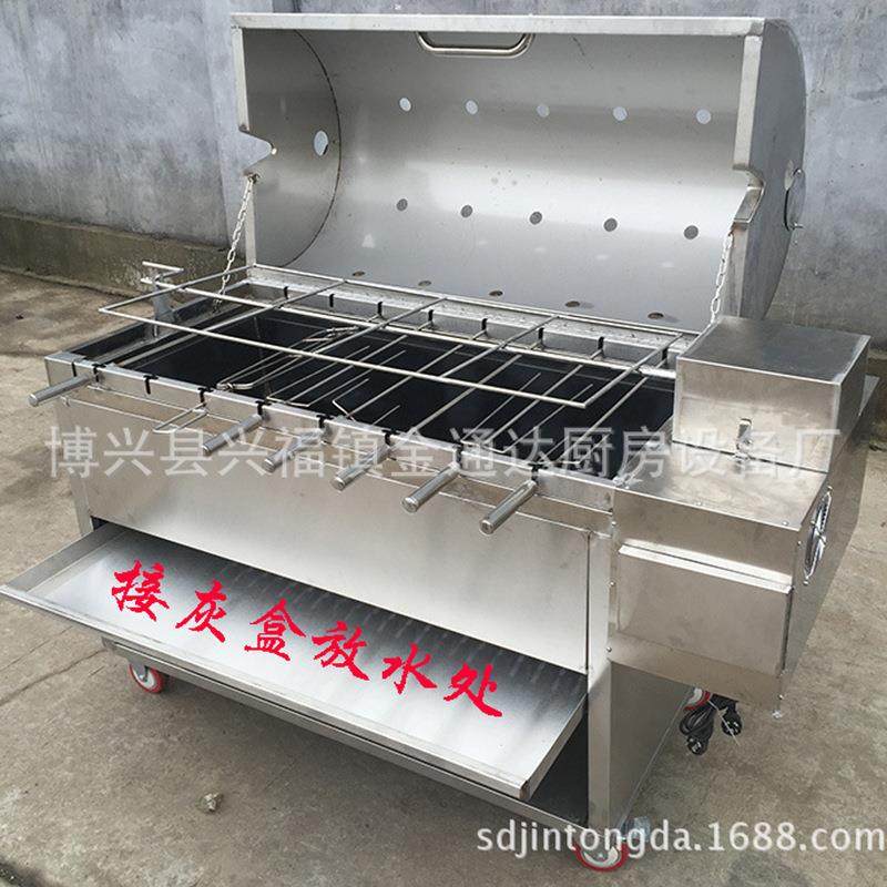 全自动翻转烤羊腿炉烤全羊一体炉无烟木炭烤羊腿炉烤羊排烤鸡烤兔