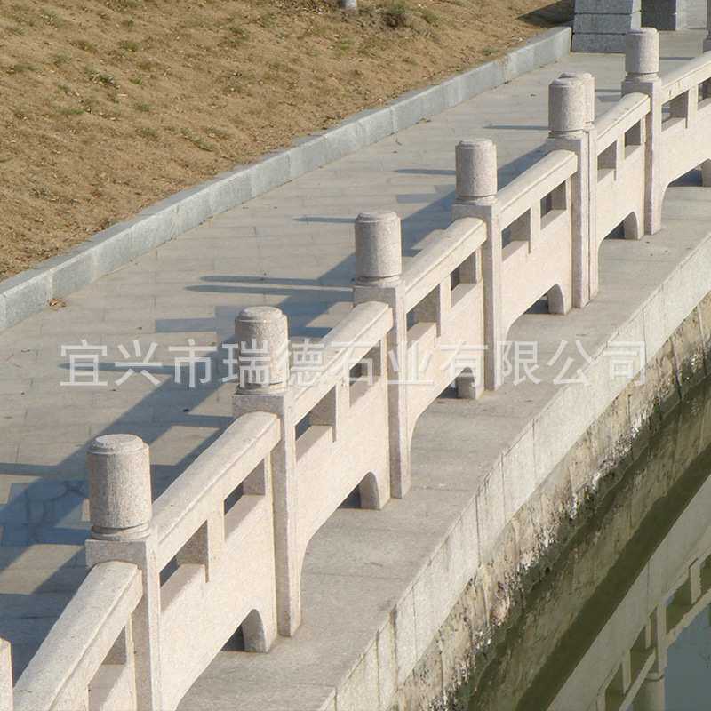 石雕阳台柱子护栏庭院装饰摆件户外 石雕建筑护栏