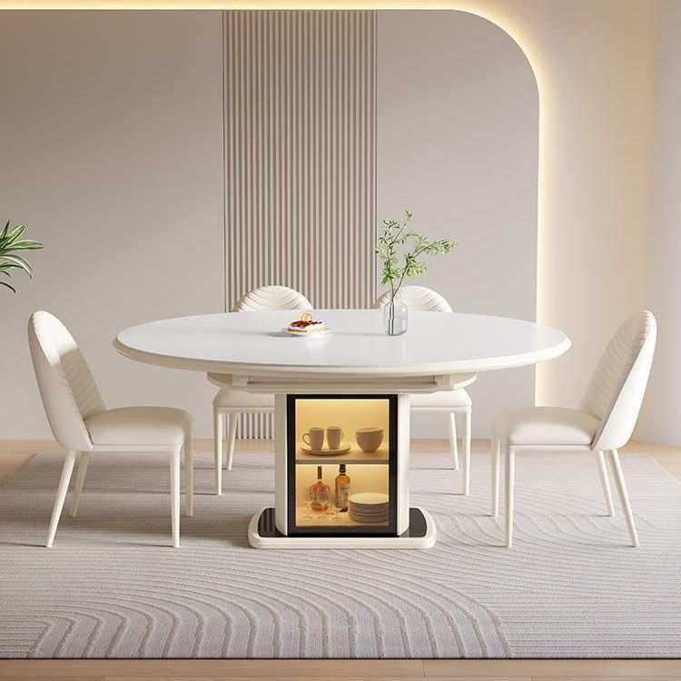 奶油风岩板餐桌椅方圆两用小户型轻奢可伸缩折叠电磁炉储物饭桌,鲜花速递/花卉仿真/绿植园艺,其它园艺用品,淘宝优惠券,粉丝福利购,淘宝优惠卷