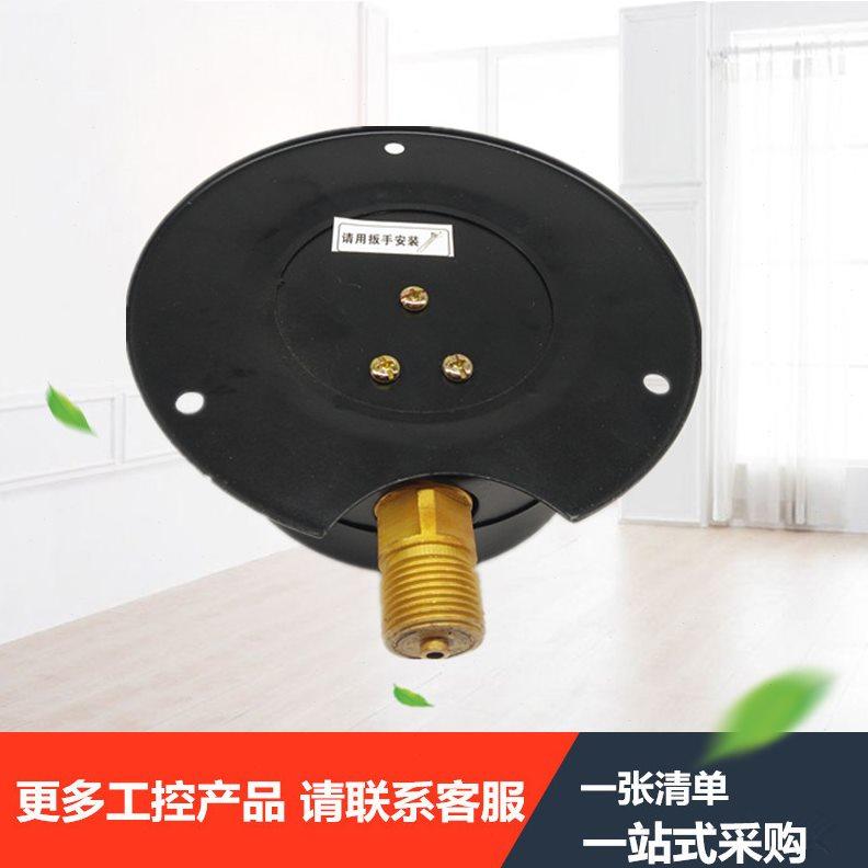 Y-100T径向带后边压力表 船用压力表YC-100T带法兰压力表0-1.6MPA