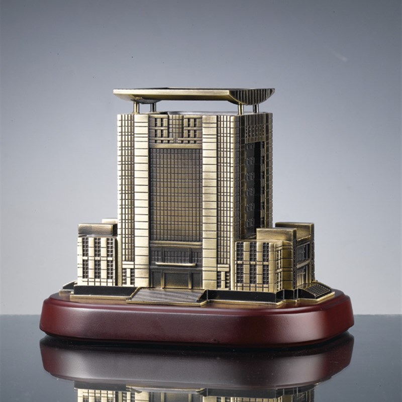 金属工艺礼品锌合金压铸纯铜铅锡合金浇K铸城市标志性建筑模型摆