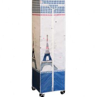 长44cm侧深55cm简易牛津布衣柜长裙款全叠款单人宿舍大学生收纳柜