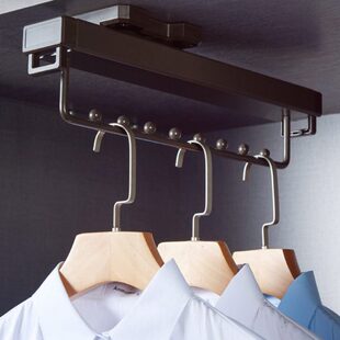 浅衣柜挂衣杆纵向顶装挂衣器伸缩衣架衣通衣橱横杆挂衣架挂衣服杆