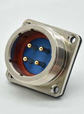 IP68水下连接器SFX-4P系列圆形4芯防水航空插头带弹簧线尾管