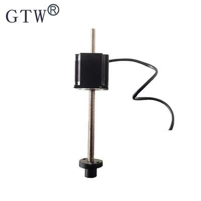 现货57直线丝杆步进电机 57外驱式螺杆电机双出轴 NEMA23直线电机