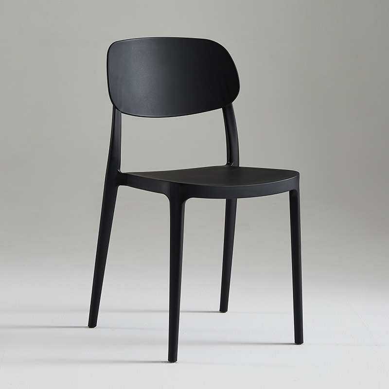 现代简约塑料椅子可叠放家用靠背凳子大人餐桌椅餐厅等位椅带坐垫