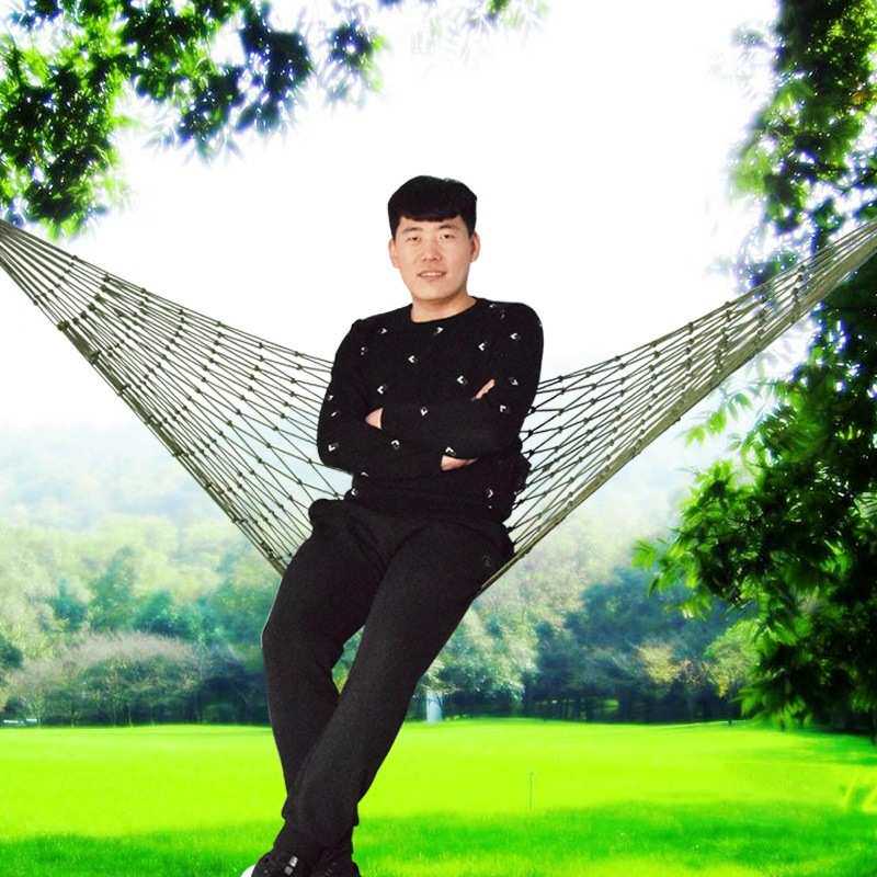 冰丝网状吊床户外荡秋千树床吊睡网掉床夏天野外摇床大人吊绳双人