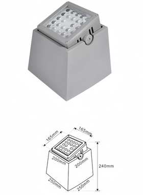 新款亮化投光灯24W27W30W36W54W72W可调树桩灯  照树灯led投光灯