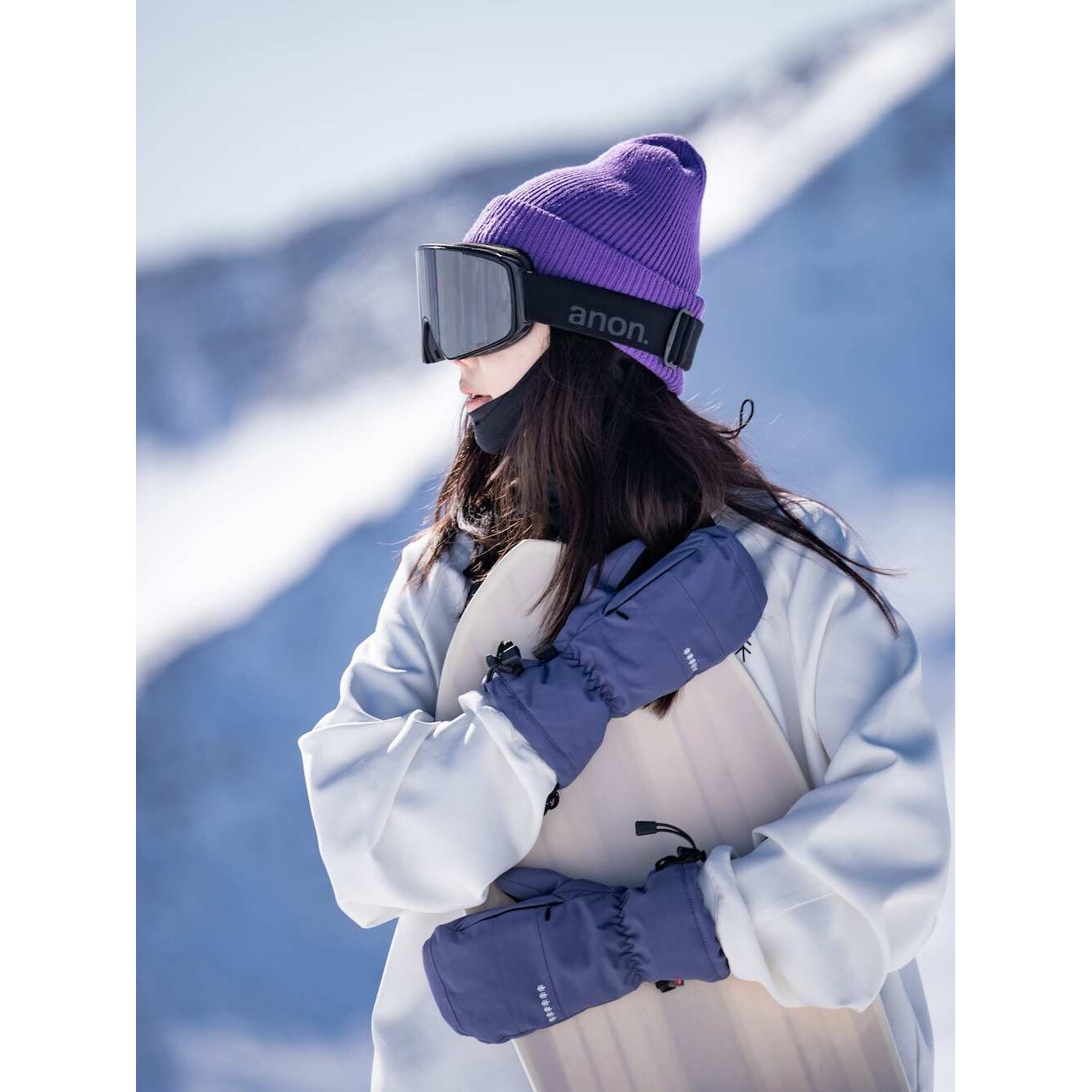 awka单板滑雪手套闷子专业防水保暖专用护具连指五指登山男女