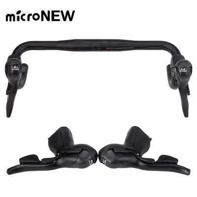 microNEW公路车手变 自行车双控变速器2*7 8 9 10 11速刹车把一体