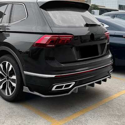 适用大众途观Tiguan MK2.5 Rline 国产版后杠后唇尾唇扰流板改装