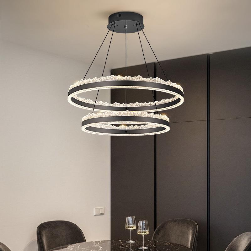 客厅吊灯主灯现代简约餐厅灯2025年新款北欧意式极简灯一字餐吊灯