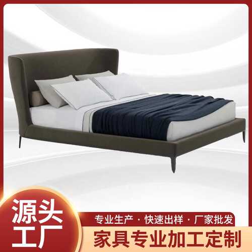POLIFORM布艺床意式极简别墅主卧家具设计师1.8米双人床现代简约