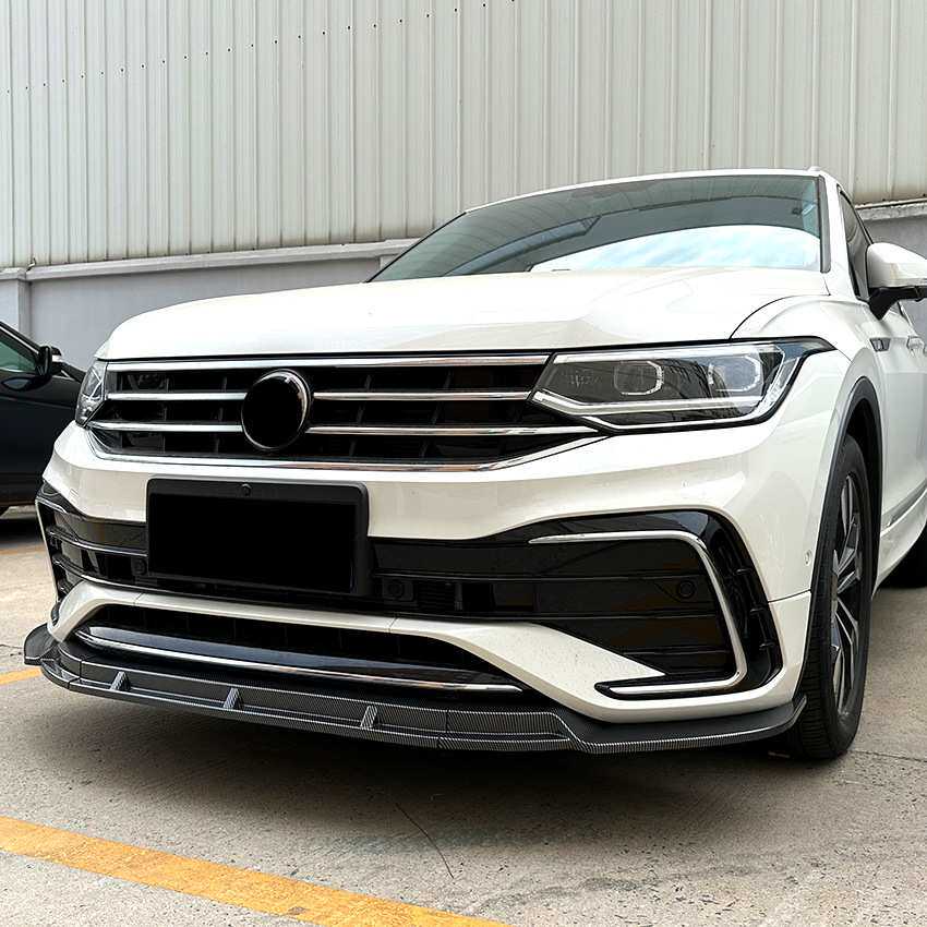适用大众途观L Tiguan Rline 2021-2023前杠前唇前铲外饰车贴改装