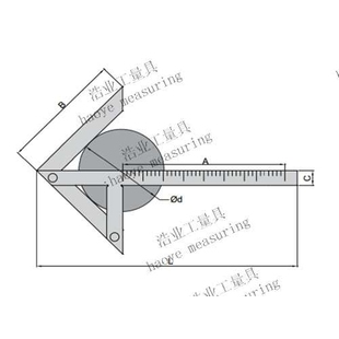 中心规 定中心规 中心划线规 中心划规 规格 100x70 DIN875