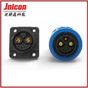 捷联通多芯组合2+1+5电池50a防水插头 储能电源转接线防水连接器