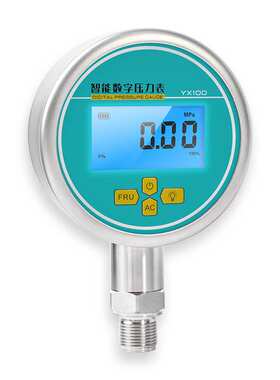 启利【Y100电子压力表 0-1.6MPa】径向水压气压液压油压表0.5级