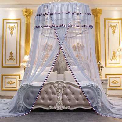 厂家直销简约风公主吊顶蚊帐圆形吊挂文帐单门mosquito net亚马逊