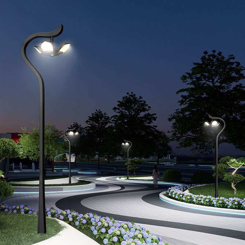 现代铝型材4米庭院灯别墅小区吊挂荷花路灯花园户外景观灯节能,3C数码配件,USB灯,淘宝优惠券,粉丝福利购,淘宝优惠卷