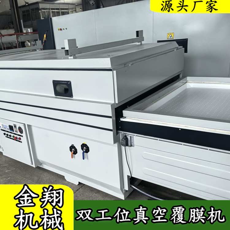 侧出台真空覆膜机 pvc膜吸皮机 门板/移门/异形橱柜门吸塑机厂家