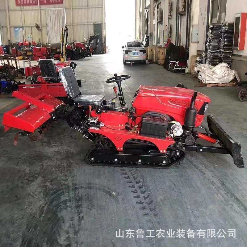 乘坐式履带微耕机农用水旱两用柴油机大棚果园翻土耕地播种旋耕机