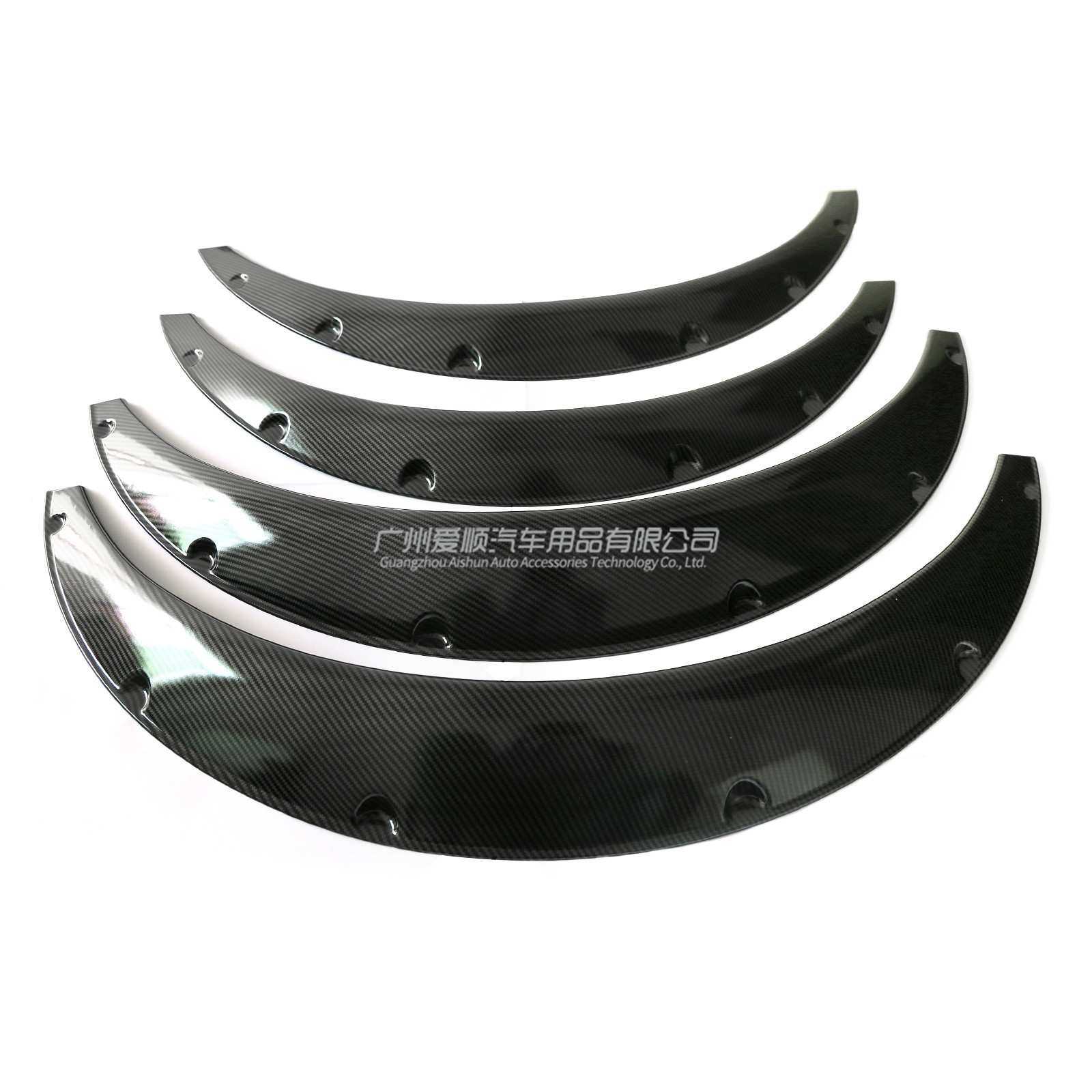 跨境汽车改装碳纤宽体轮眉 轿车SUV越野车适用加宽碳纤轮眉挡泥板