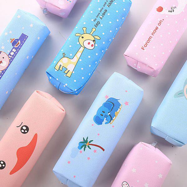 简约物动物萌笔盒文具袋女学生男铅笔袋笔袋文具盒搞笑动物创意