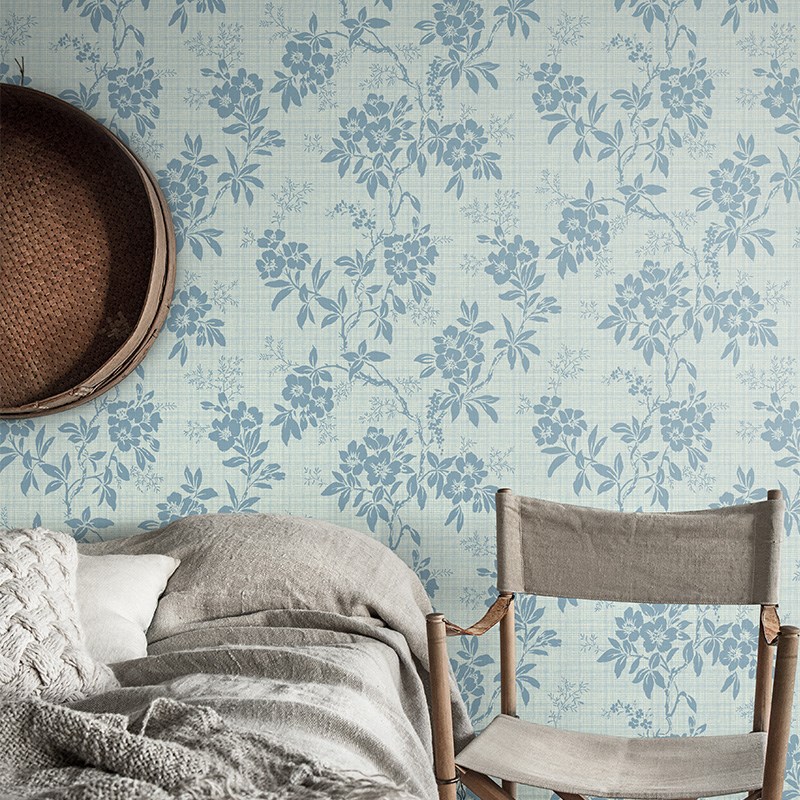 个性定制壁画 现代简约树叶卧室壁纸沙发背景S墙纸无缝墙布壁布