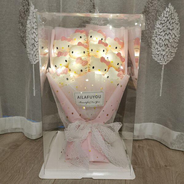 儿童礼物花束娃娃惊喜卡通礼盒凯蒂猫公仔生日Kitty猫hello情人节