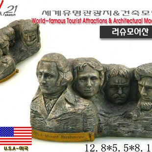 欧式雕塑世界 创意家居建筑装饰摆件山名雕像 总统工艺品美国