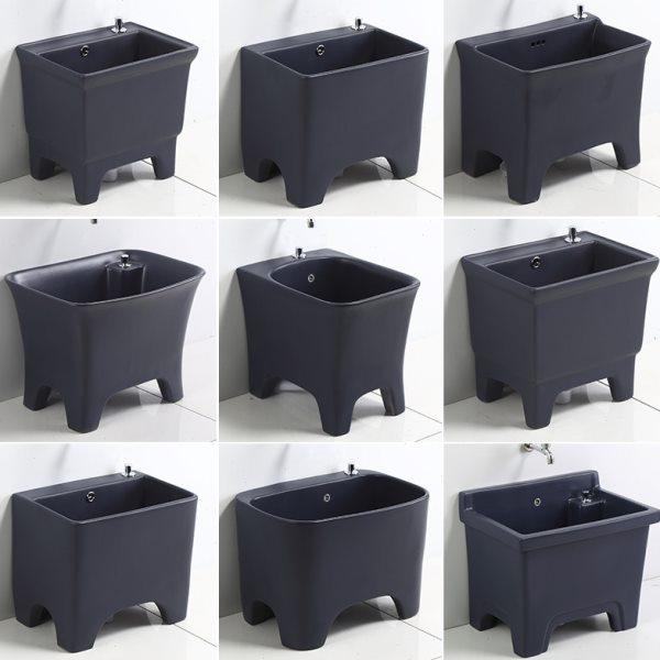 阳台家用拖把盆高脚彩色桶陶瓷拖把池大号户外拖布池卫生间拖布盆,家装主材,拖把池,淘宝优惠券,粉丝福利购,淘宝优惠卷