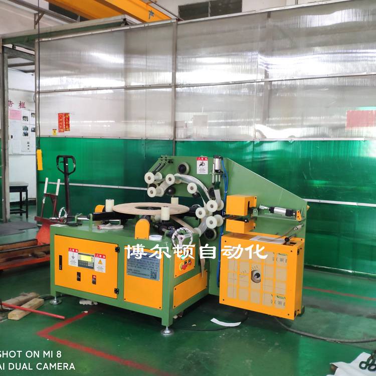 机头移动卧式缠绕机 锯条缠绕机 轮毂钢圈缠绕包装机 厂家优惠多