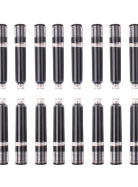 欧标小口径2.6jmm黑色墨囊39mm短款便携钢笔墨水替换芯25支袋装