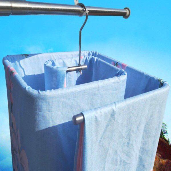 晒被子神器螺旋式晒衣架粗不锈钢方形旋转晾衣架多功能阳台凉床单,收纳整理,金属衣架,淘宝优惠券,粉丝福利购,淘宝优惠卷