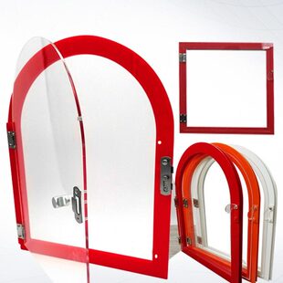 步进广告熟食窗亚克力菜市场卤味门窗口玻璃门洞销售密封收银交易