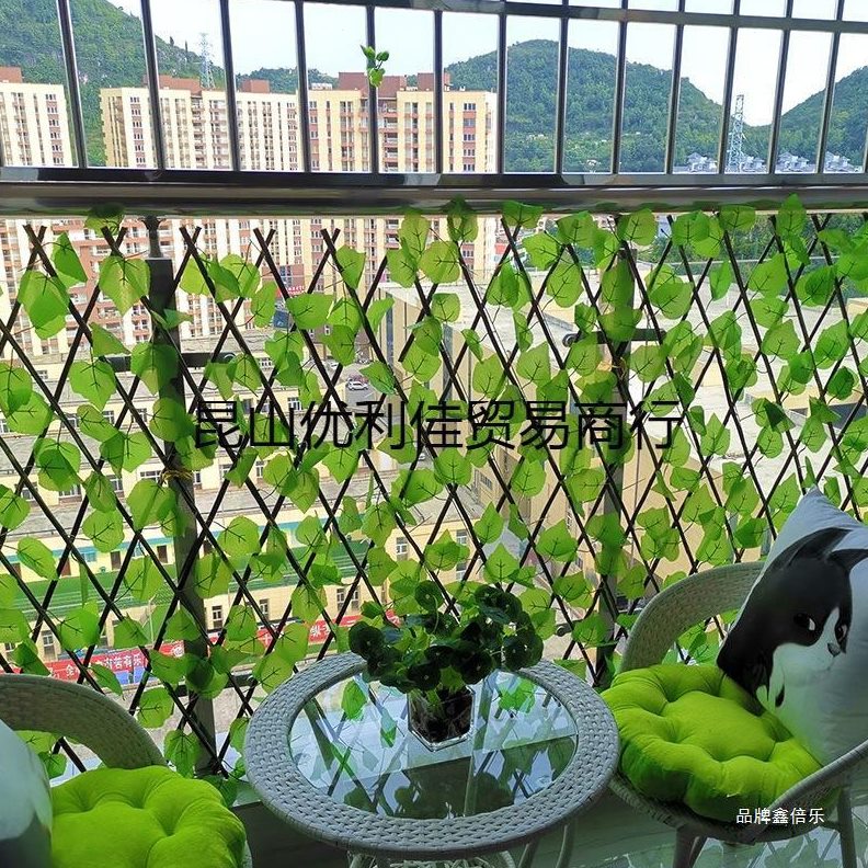 伸缩木栅栏围栏篱笆植物墙围墙花架户外遮挡花园庭院室外阳台装饰