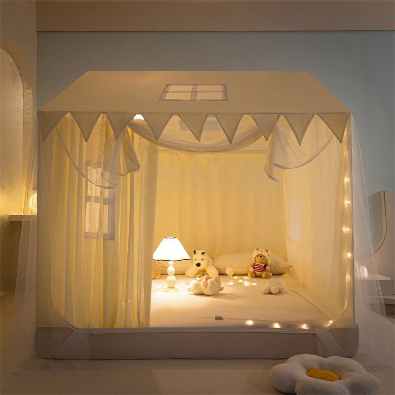 蚊帐家用2024年新款卧室高级新型文蚊帐1米8乘2米的床x5树屋文章,床上用品,蚊帐,淘宝优惠券,粉丝福利购,淘宝优惠卷