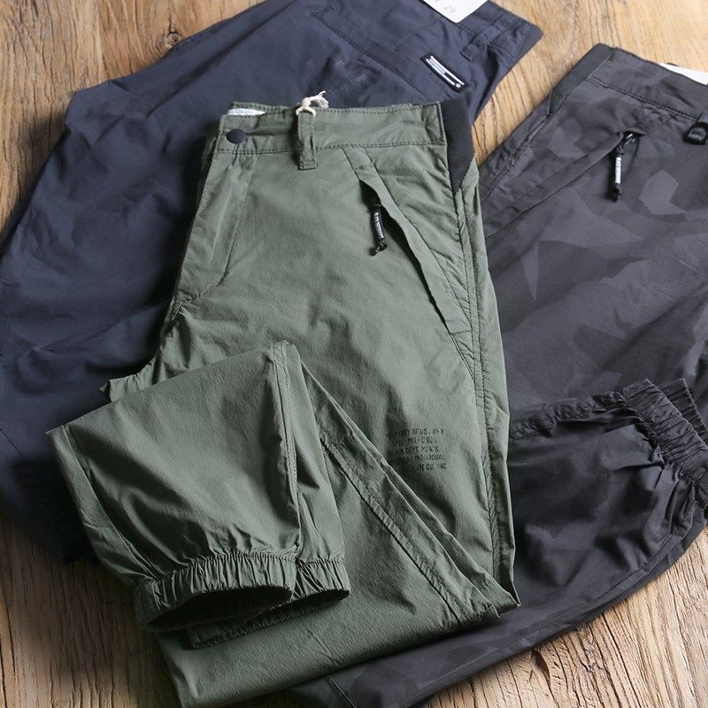 秋季薄款男士速干裤迷彩男装束脚裤弹力工装裤休闲裤修身运动裤潮,男装,休闲裤,淘宝优惠券,粉丝福利购,淘宝优惠卷