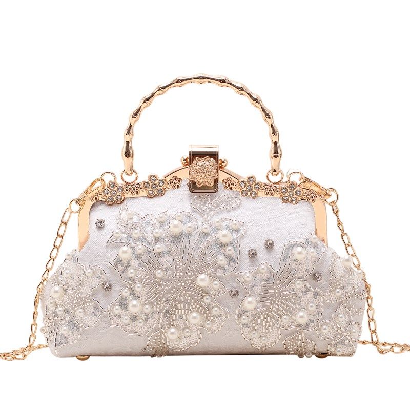 手工亮钻宴会包女2024新款珍珠手拎包礼服旗袍链条单肩小包新娘包,箱包皮具/热销女包/男包,通用款女包,淘宝优惠券,粉丝福利购,淘宝优惠卷