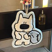 可爱小狗擦手巾挂式 超强吸水加厚毛巾手帕不发臭珊瑚绒手巾厨房